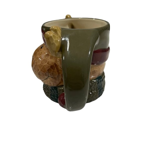 Festive Christmas Holiday Moose Mugs - Picture 3 of 11